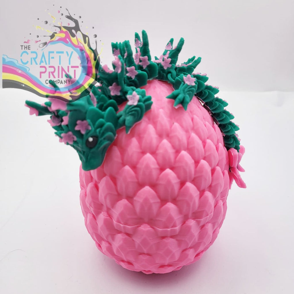 3D Printed Baby Cherry Blossom Dragon in Egg