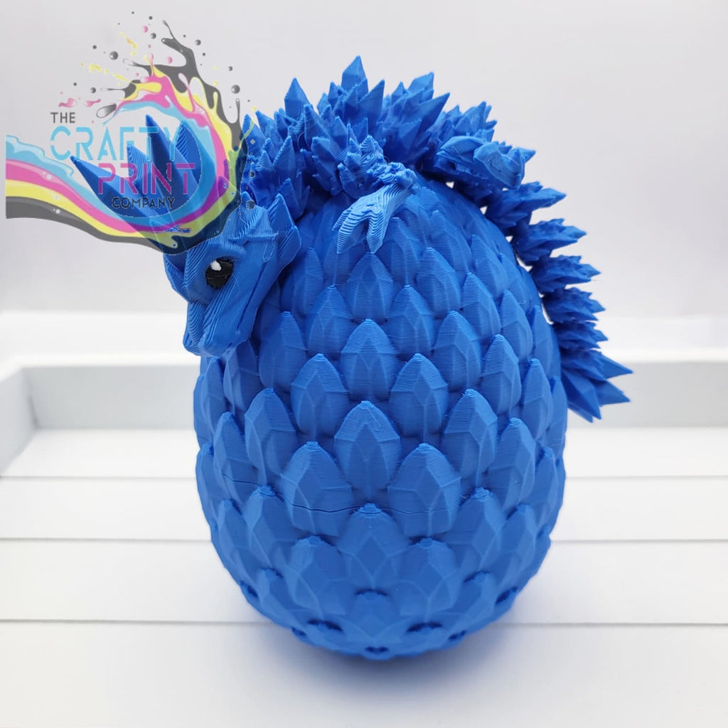3D Printed Baby Crystal Dragon and Egg