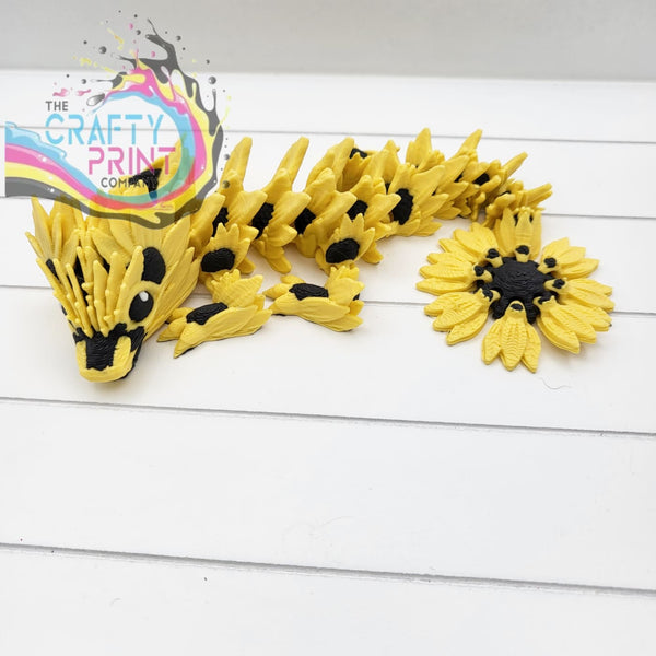 3D Printed Baby Sunflower Dragon in Egg