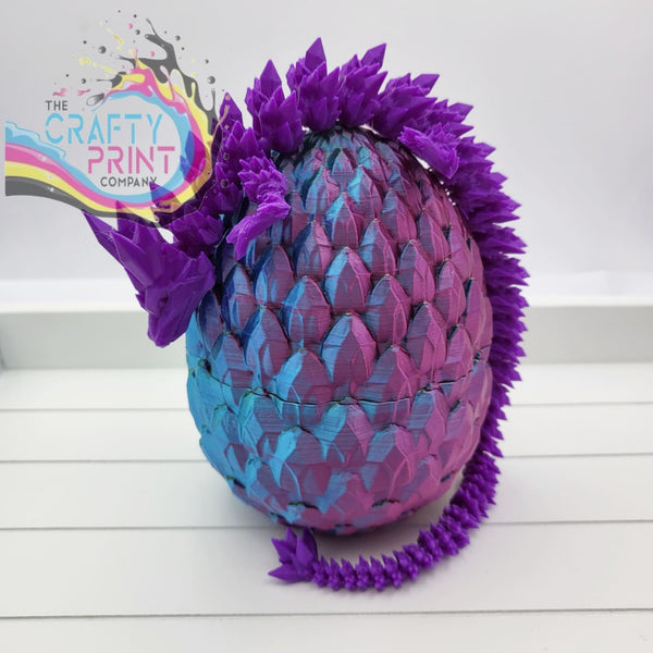 3D Printed Crystal Dragon and Egg