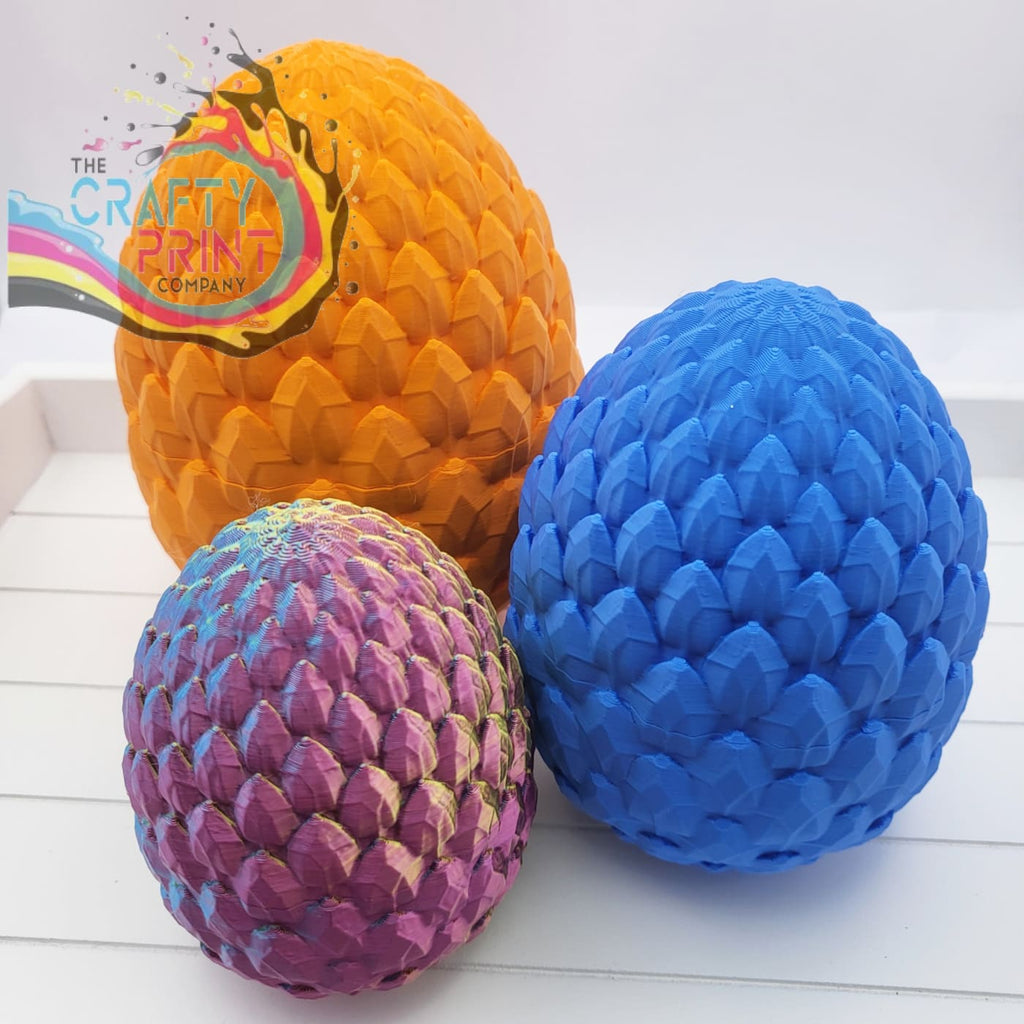 3D Printed Dragon Egg with Scales
