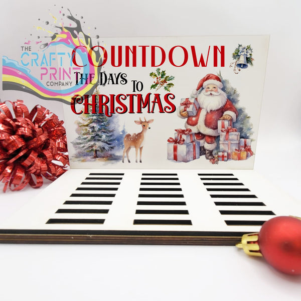 Christmas Santa Deer Countdown Advent Calendar