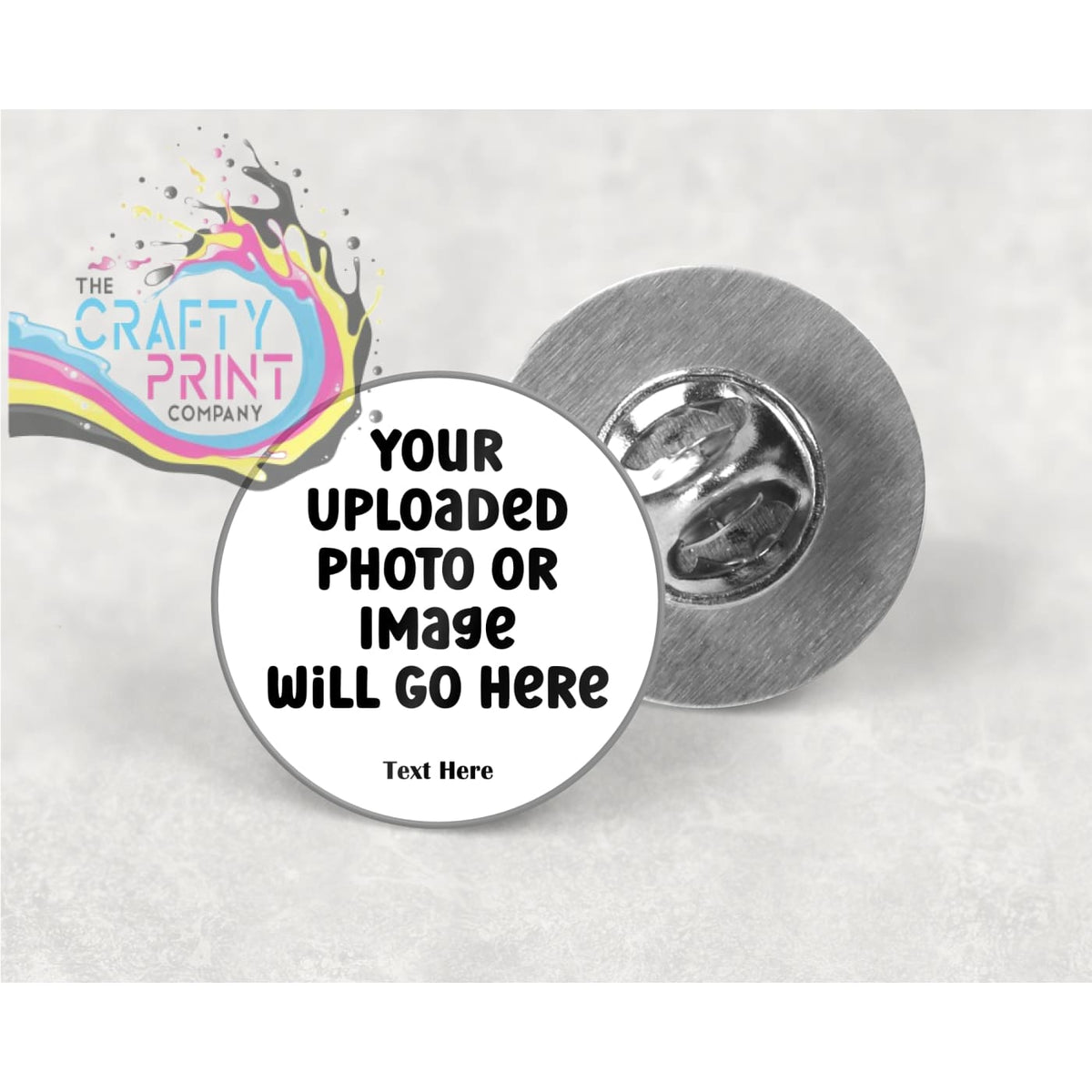 Design your Own Lapel Pin Badge The Crafty Print Company