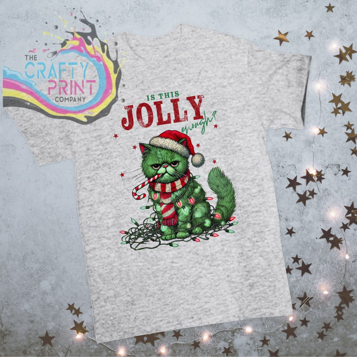 Is this Jolly Enough Cat Christmas T-shirt
