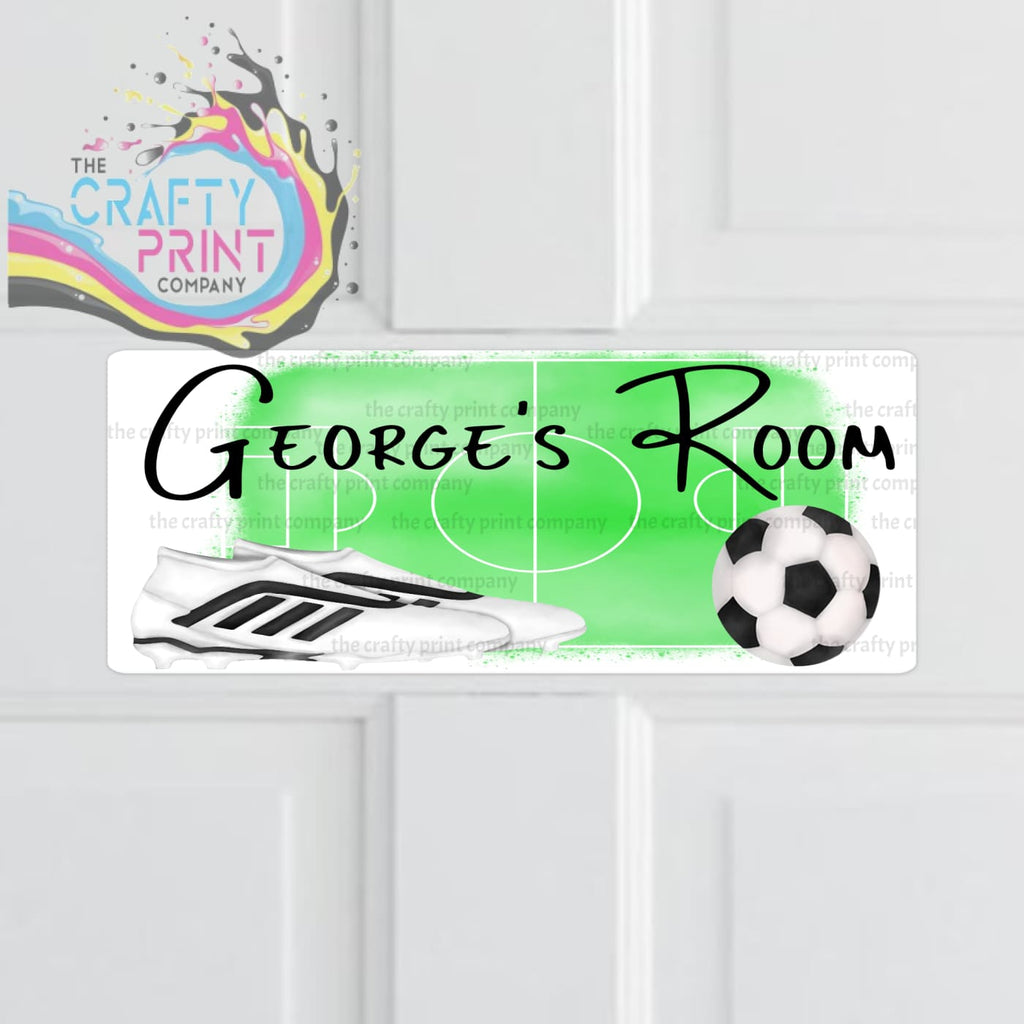 Personalised Football Metal Bedroom Door Sign