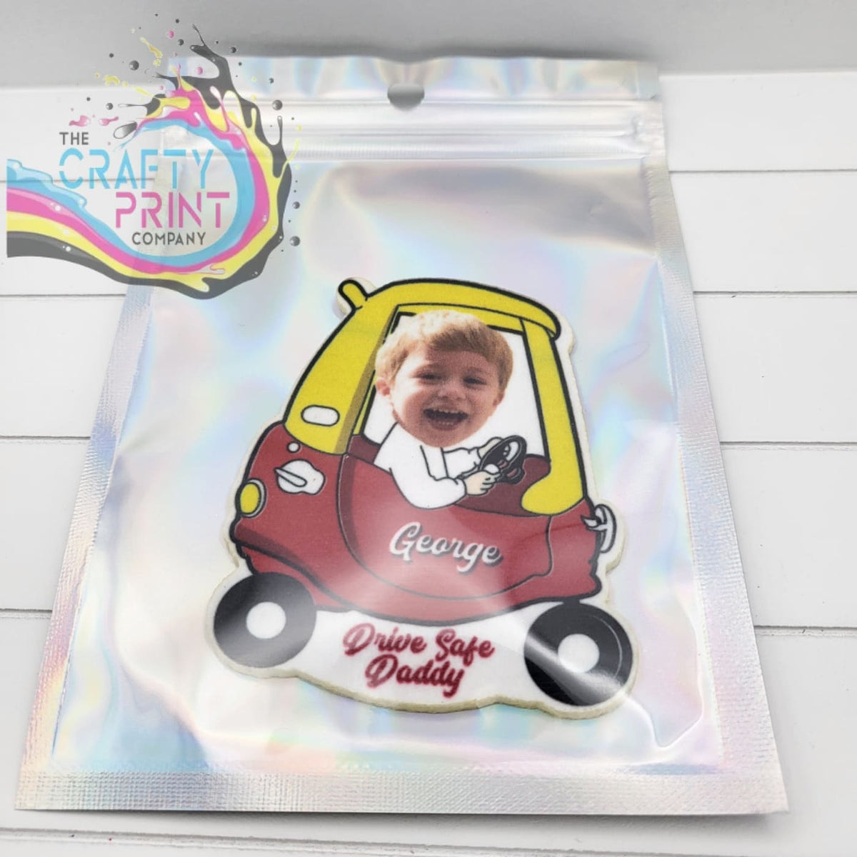 Personalised Red Car Shape Car Air Freshener The Crafty Print Company personalised-red-car-shape-car-air-freshener-the-crafty-print-company