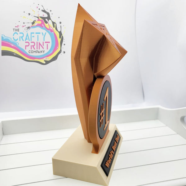 World’s Best Dad Trophy 3D Printed Desk Decor