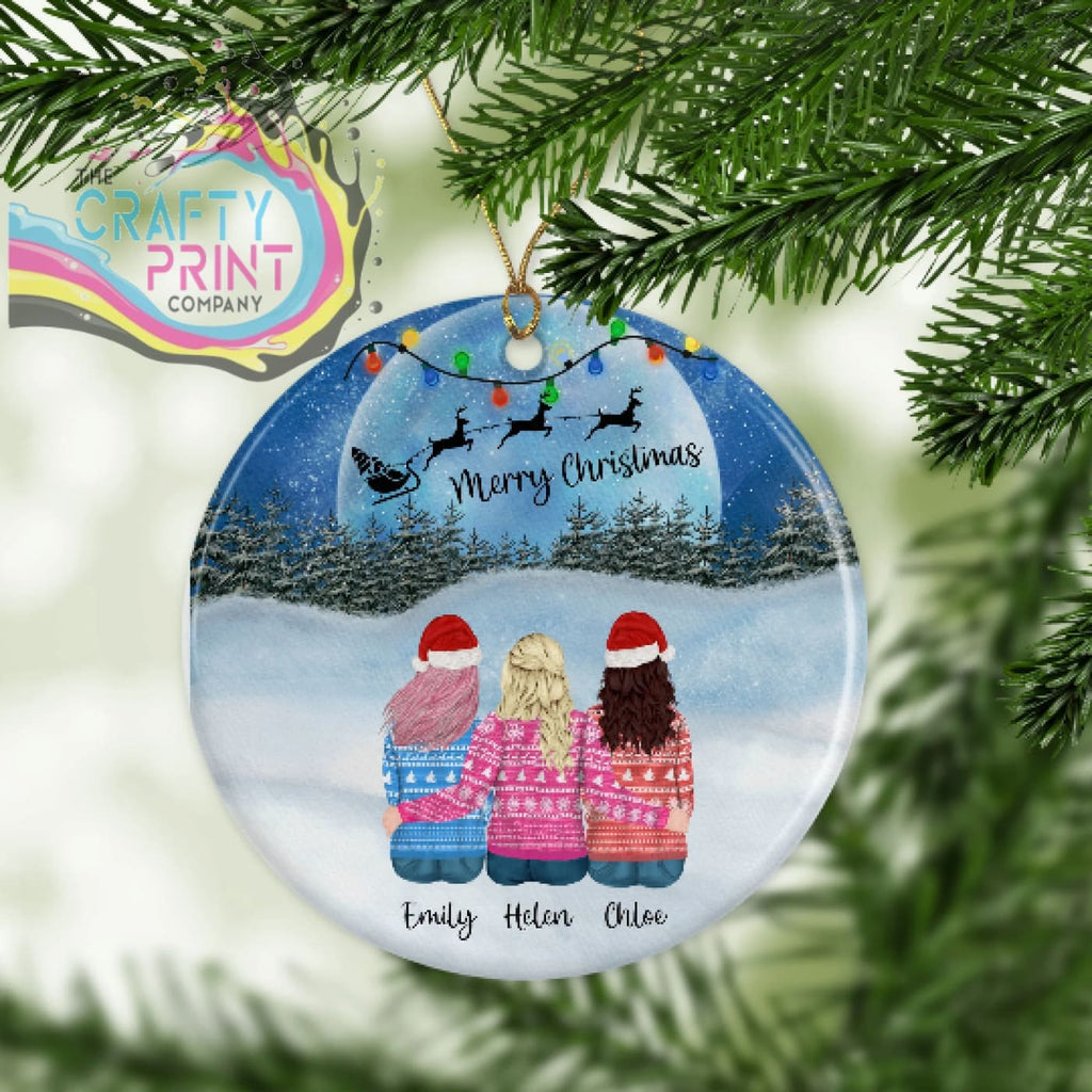 Best Friend Personalised Christmas Ornament / Bauble