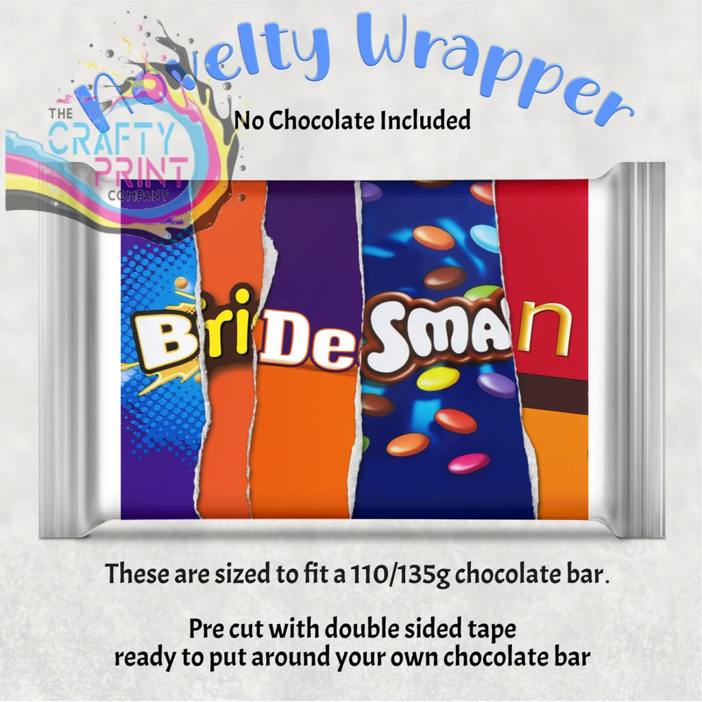 Bridesman Chocolate Bar Wrapper - Wrapping Paper