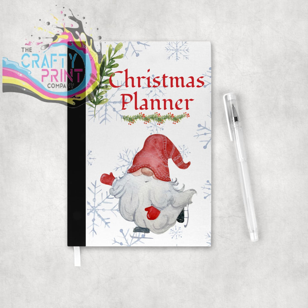 Christmas Planner Skating Gnome Organiser Notebook -
