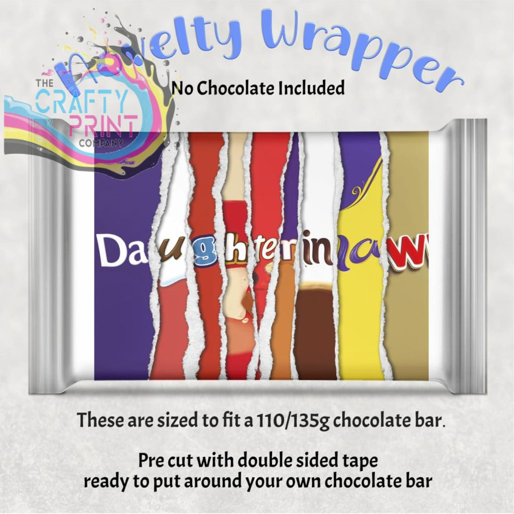 Daughter in Law Chocolate Bar Wrapper - Gift Wrapping
