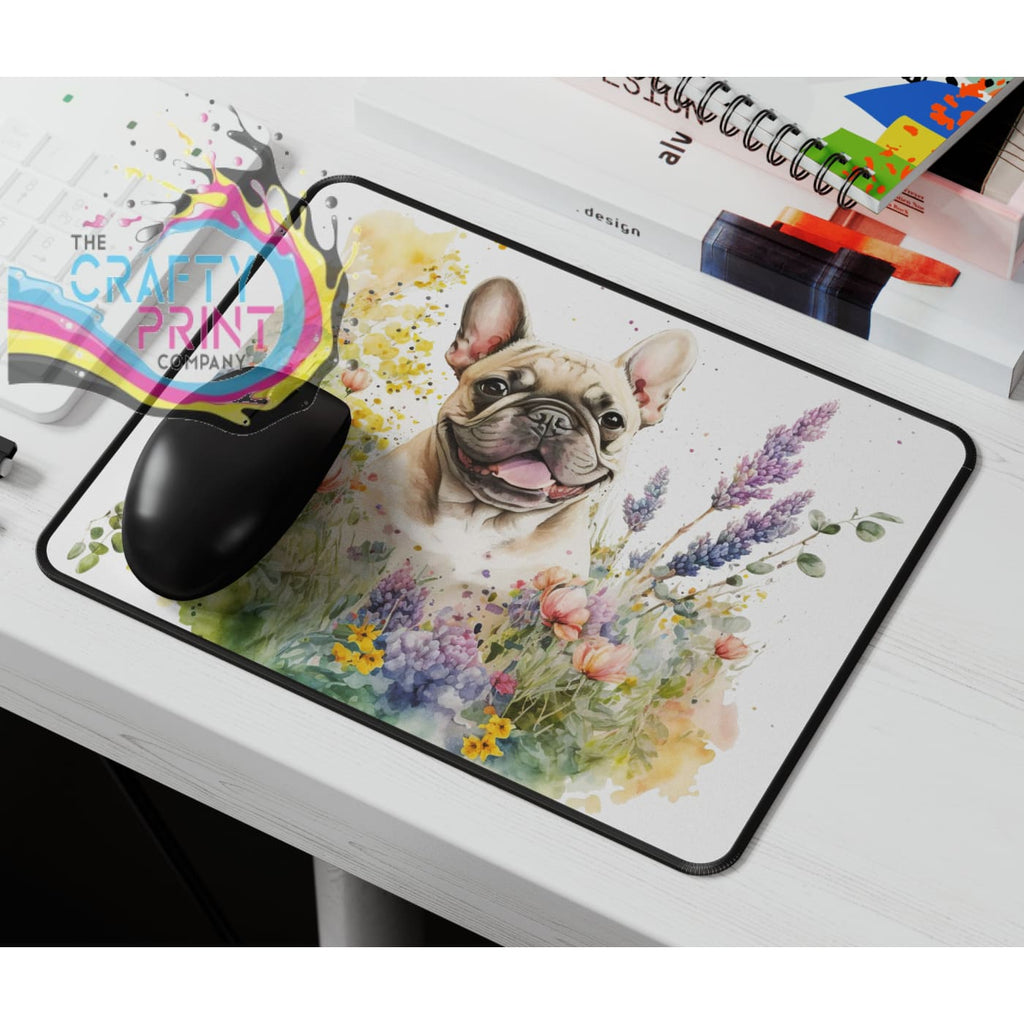 French Bulldog Flowers Mouse Mat