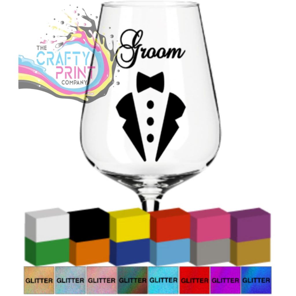 Groom / Role or Name Glass / Mug / Cup Decal - Decorative