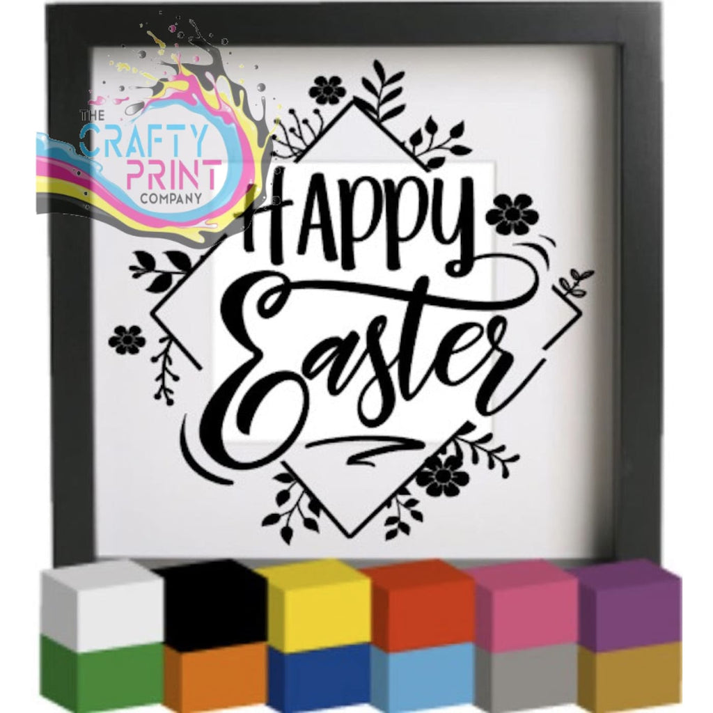 Happy Easter V2 Vinyl Decal Sticker - Decorative Stickers