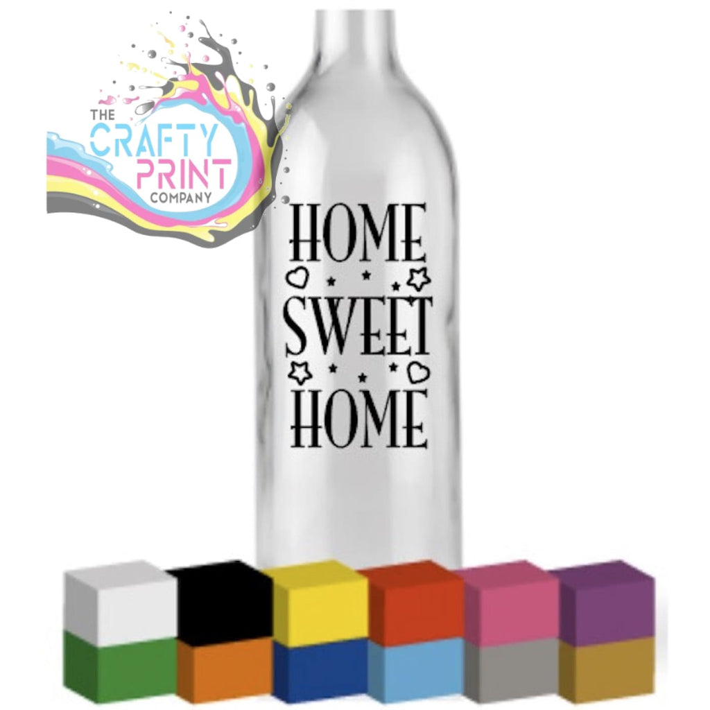 Home Sweet Bottle Vinyl Decal - Decorative Stickers