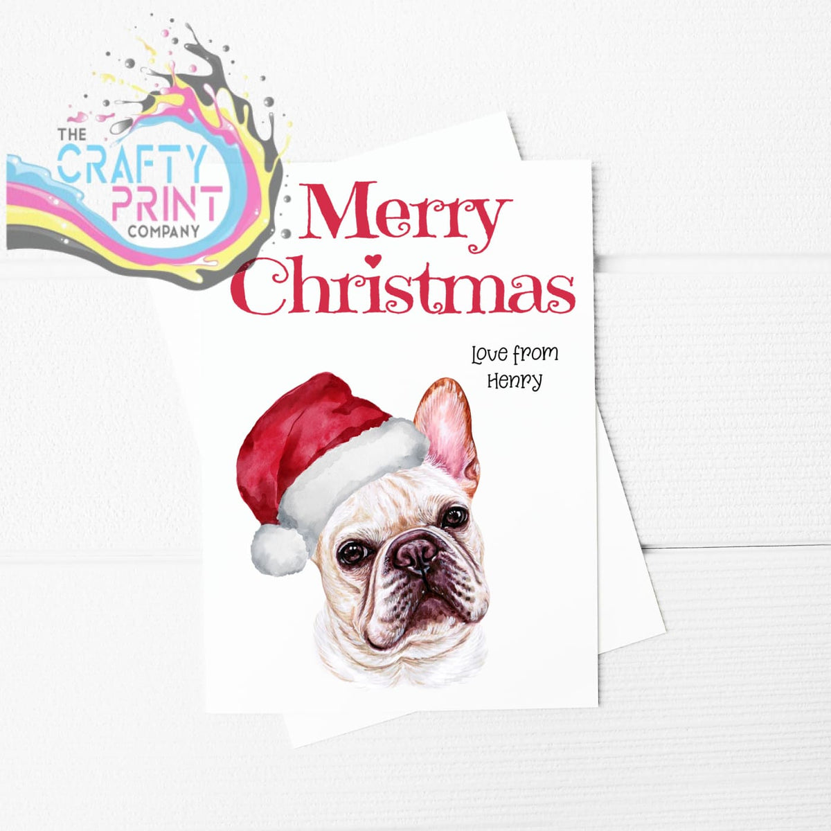 Merry christmas french bulldog