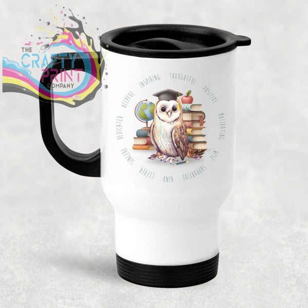 Owl Books Teacher Travel Mug - Design - Mugs