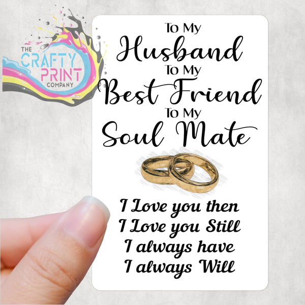 To My Relation Best Friend Card for Wallet - Plastic -