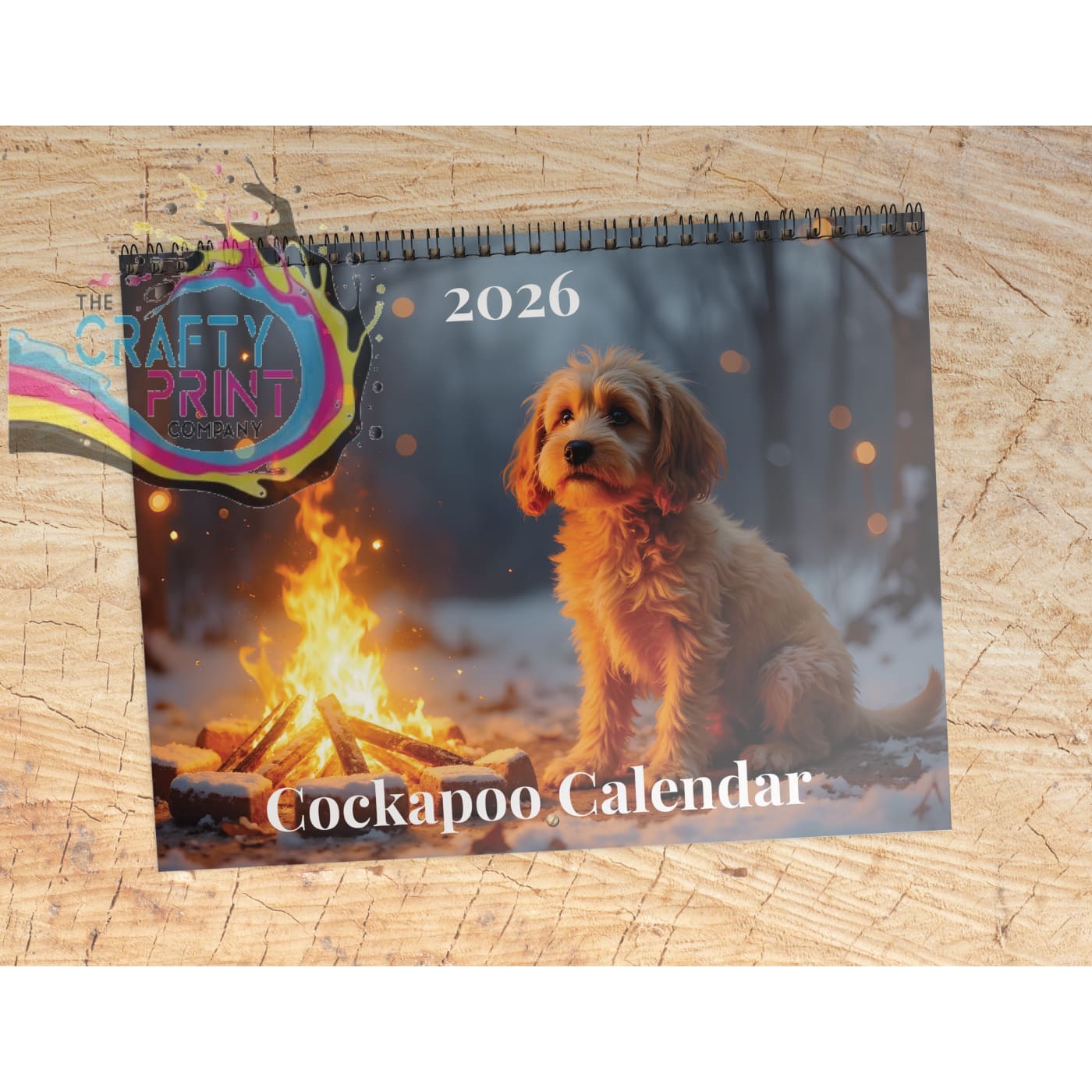 2026 Watercolour Cockerpoo Calendar - wall calendar