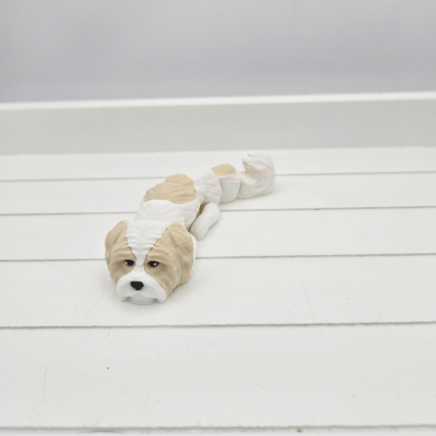 3D Printed Shih Tzu Dog Articulated Flexi Keyring/Fidget