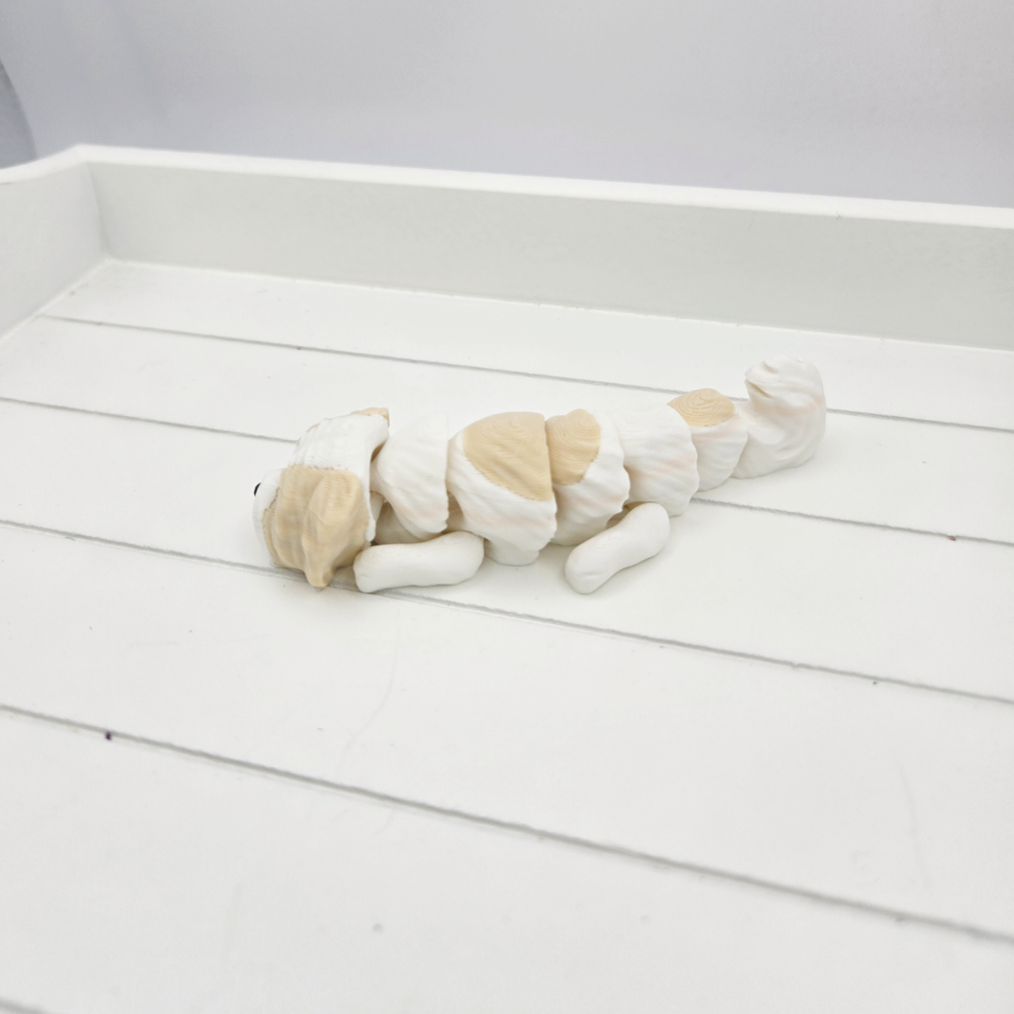 3D Printed Shih Tzu Dog Articulated Flexi Keyring/Fidget