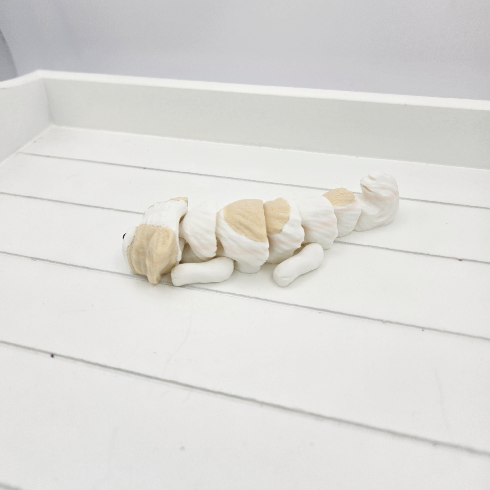 3D Printed Shih Tzu Dog Articulated Flexi Keyring/Fidget