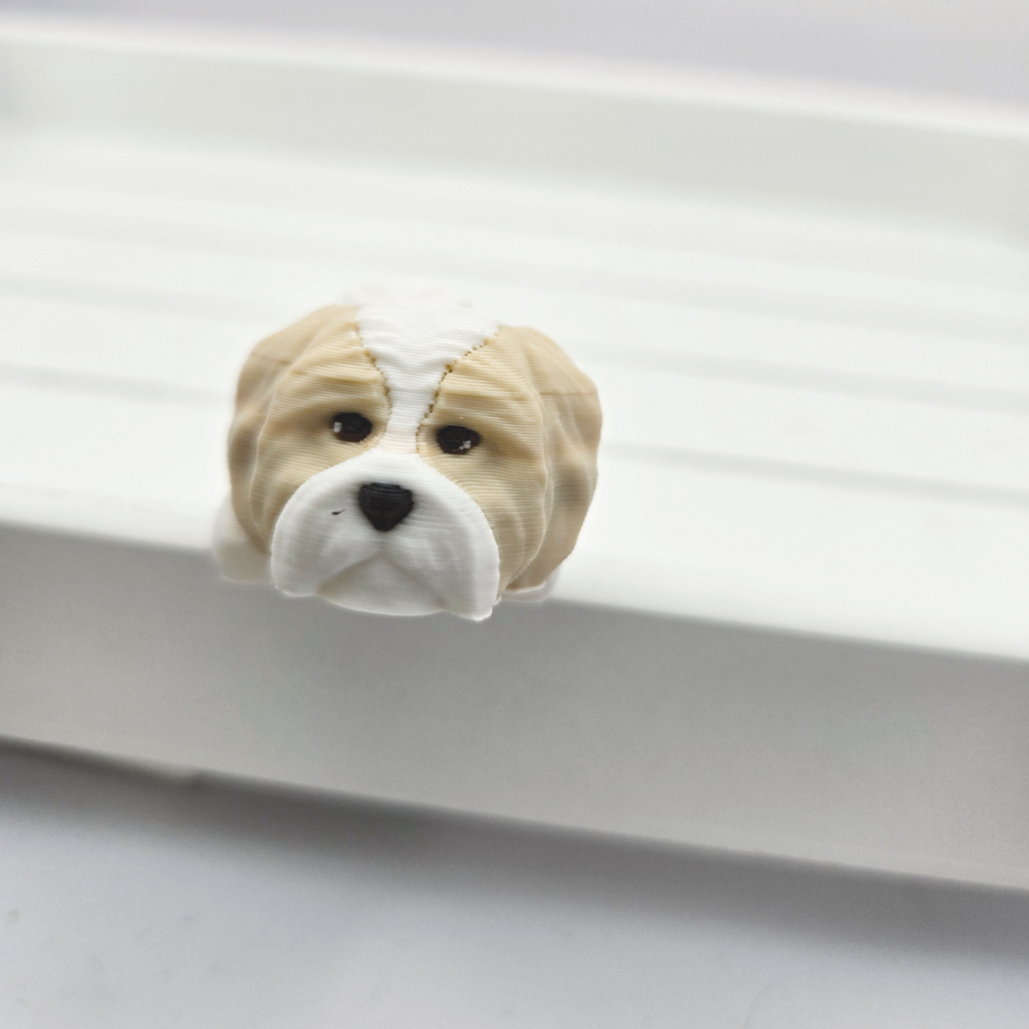 3D Printed Shih Tzu Dog Articulated Flexi Keyring/Fidget
