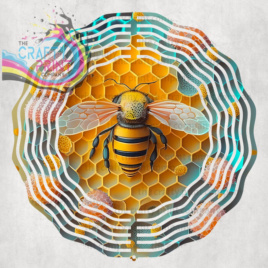 3D Bee Wind Spinner