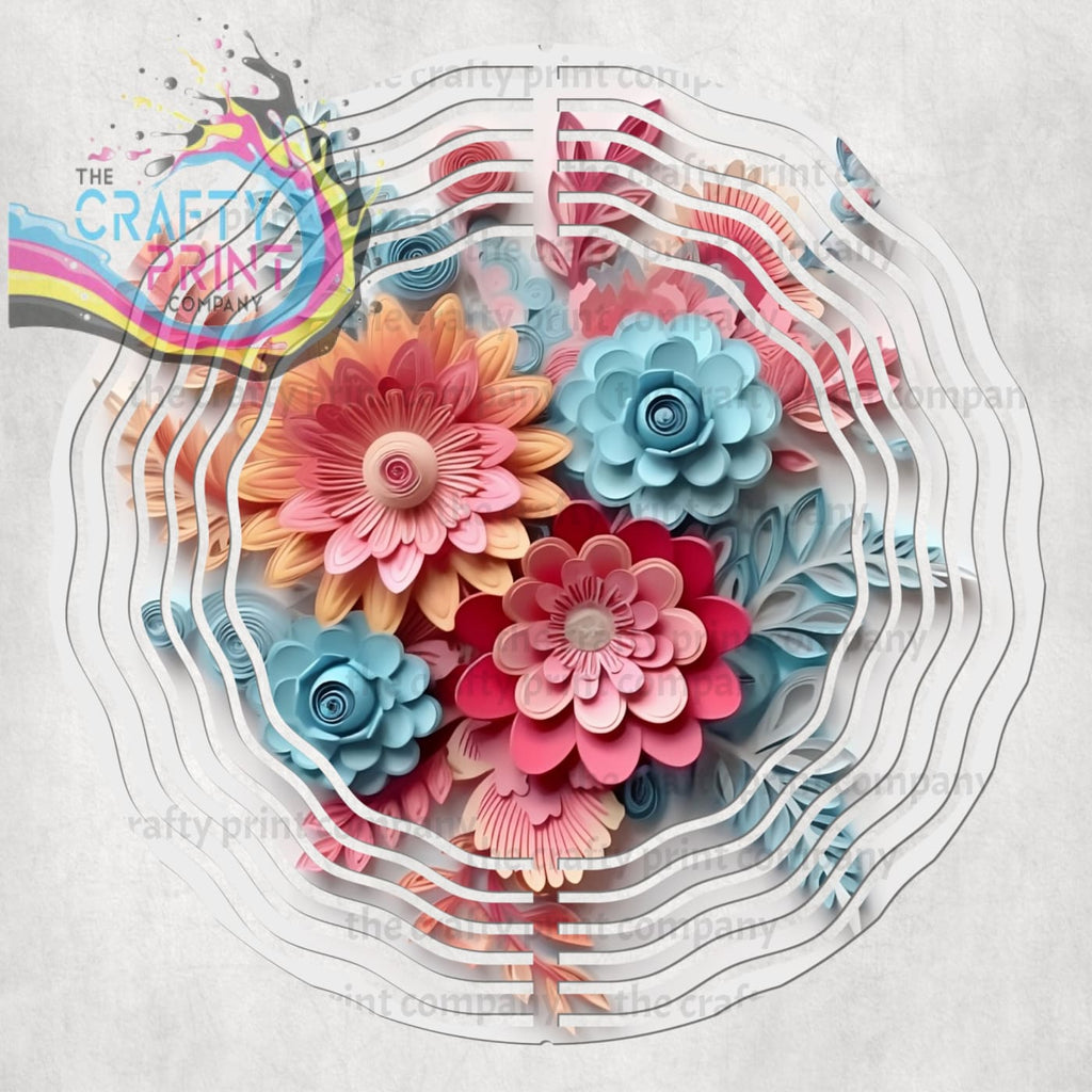 3D Flowers Wind Spinner