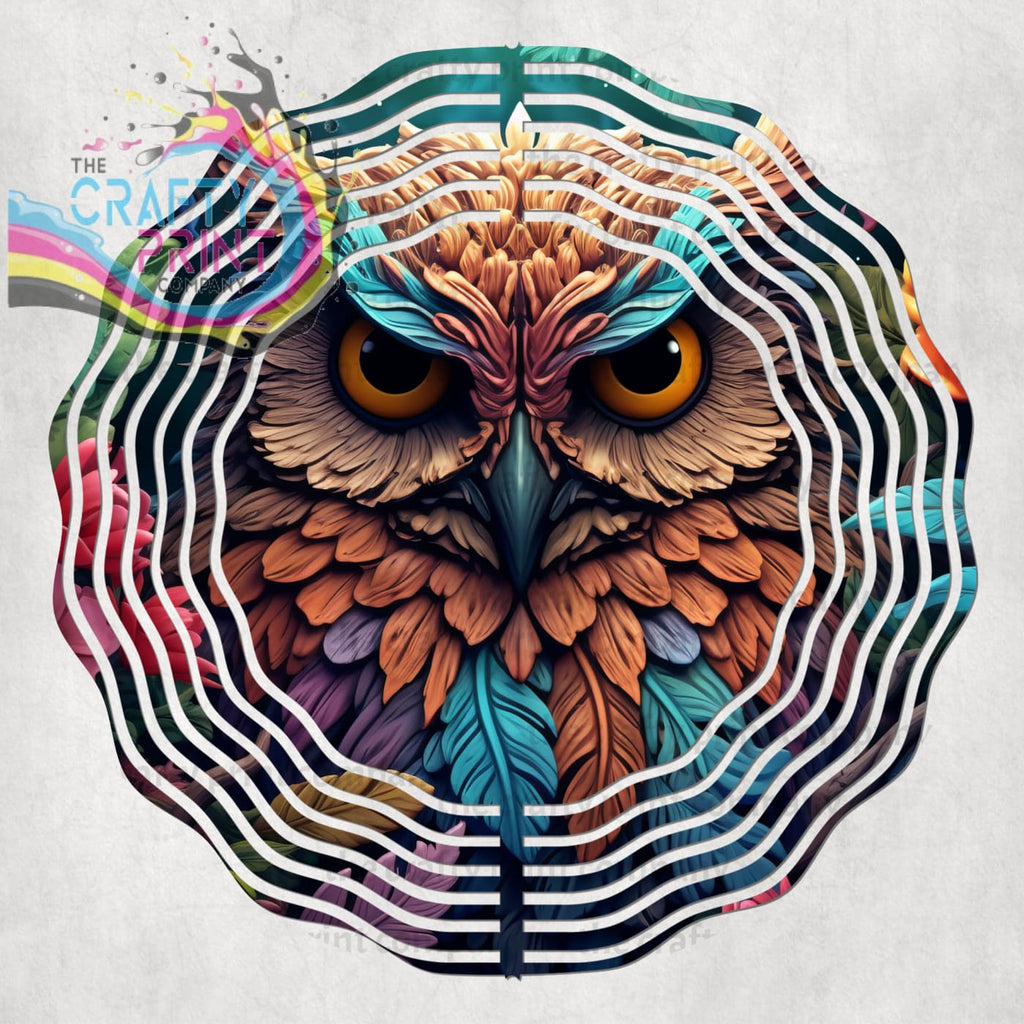 3D Owl Wind Spinner