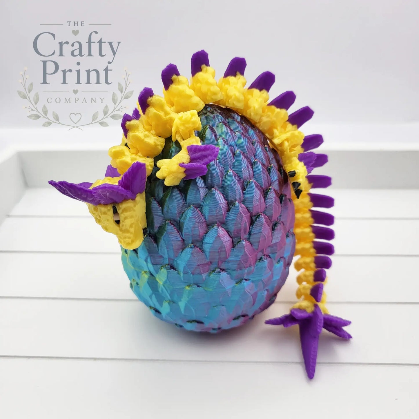 3D Printed Axolotl Dragon in Egg