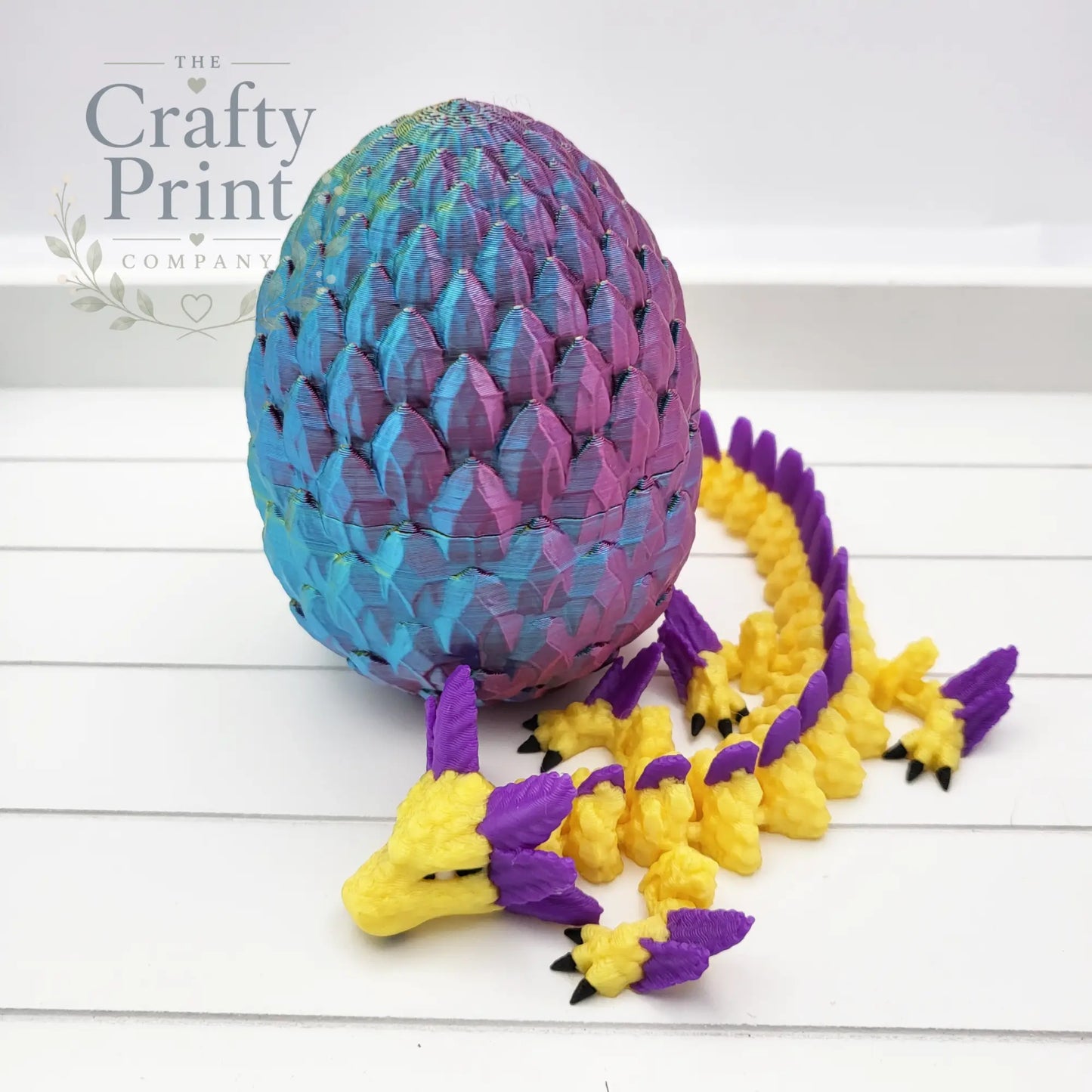 3D Printed Axolotl Dragon in Egg