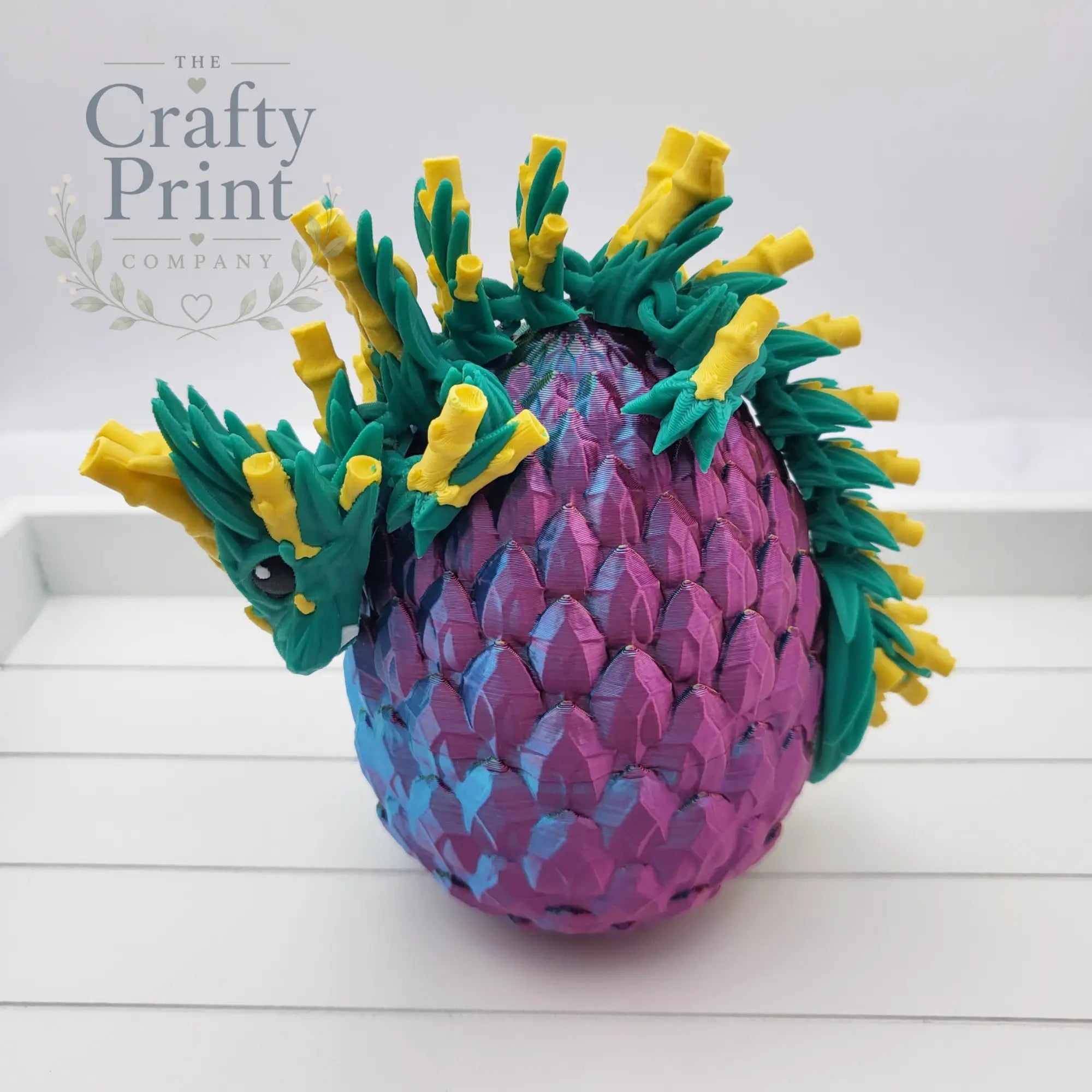 3D Printed Baby Bamboo Dragon in Egg