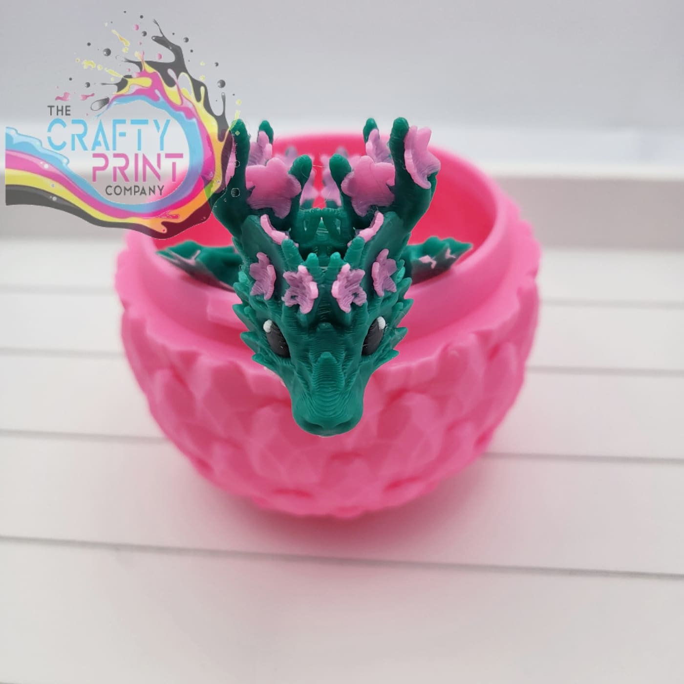 3D Printed Baby Cherry Blossom Dragon in Egg