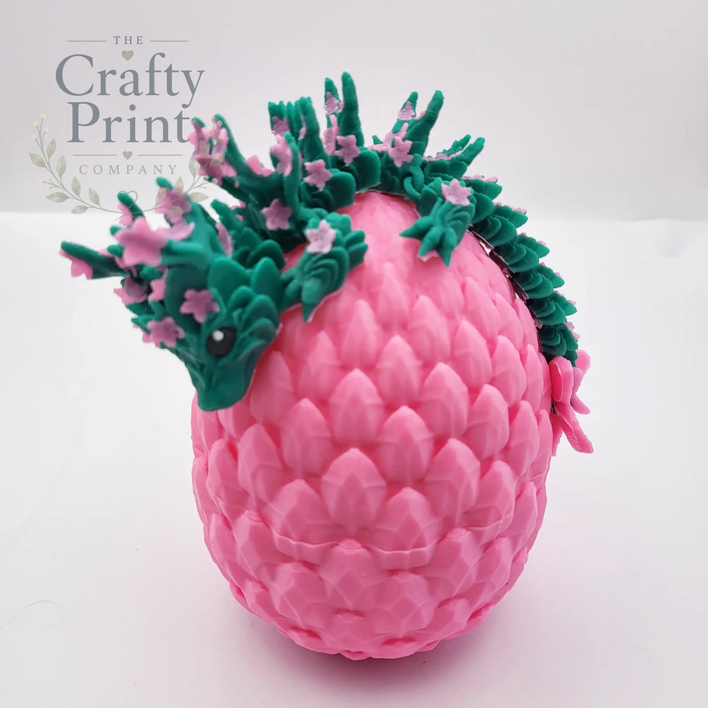 3D Printed Baby Cherry Blossom Dragon in Egg