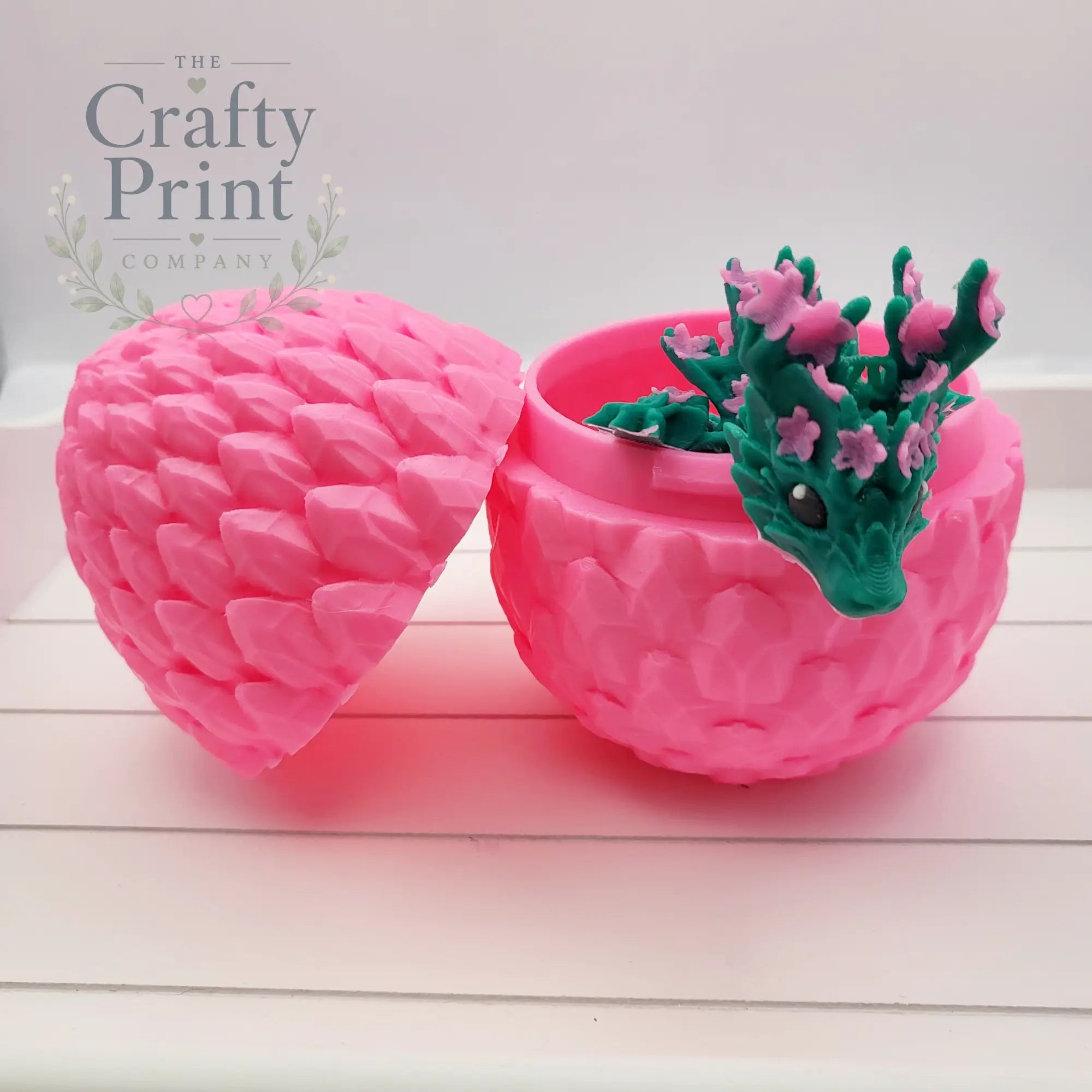 3D Printed Baby Cherry Blossom Dragon in Egg