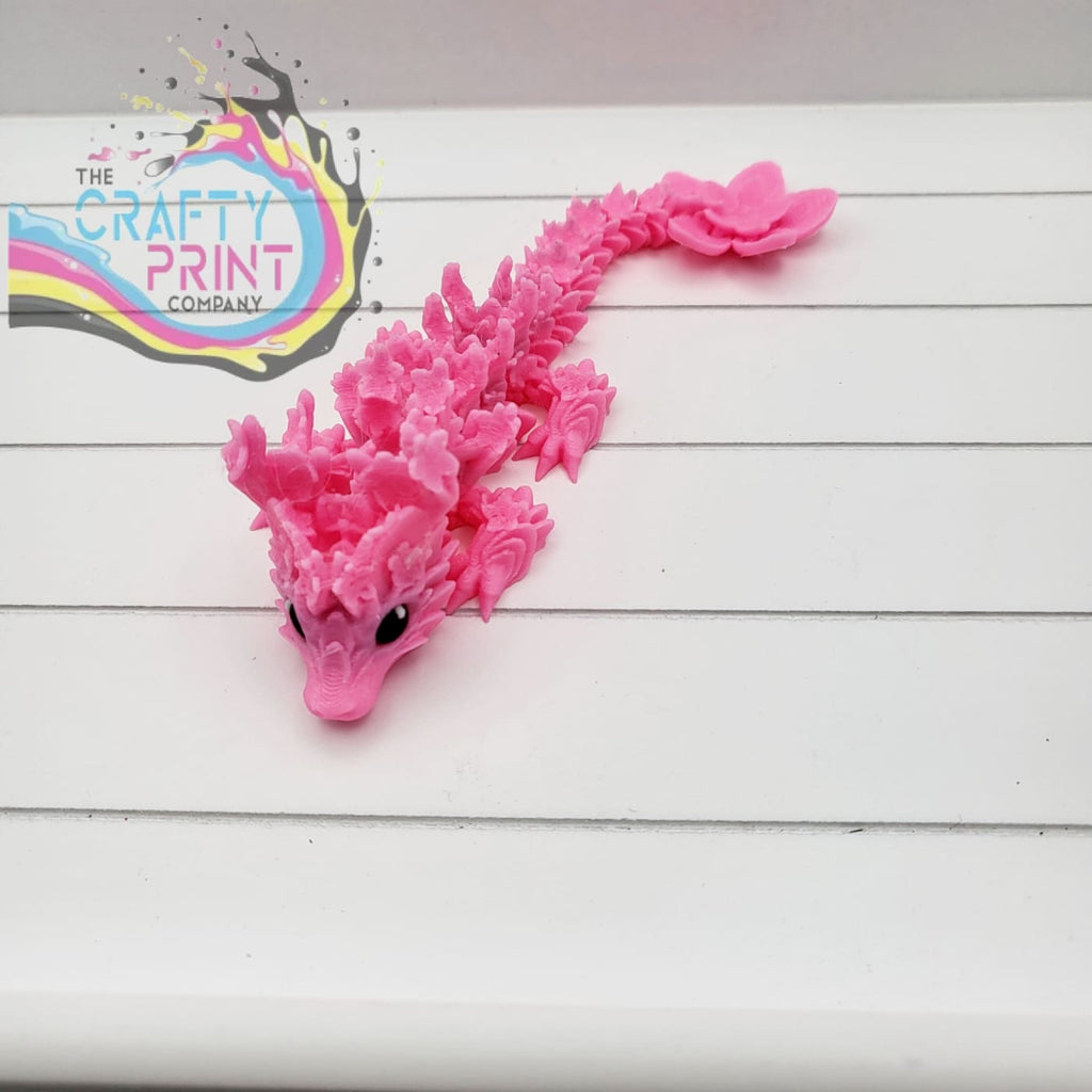 3D Printed Baby Cherry Blosson Dragon - Pink