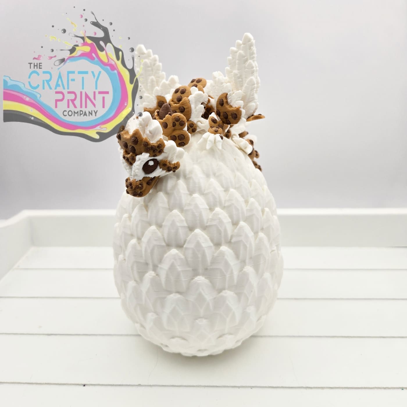 3D Printed Baby Cookie Dragon in Egg