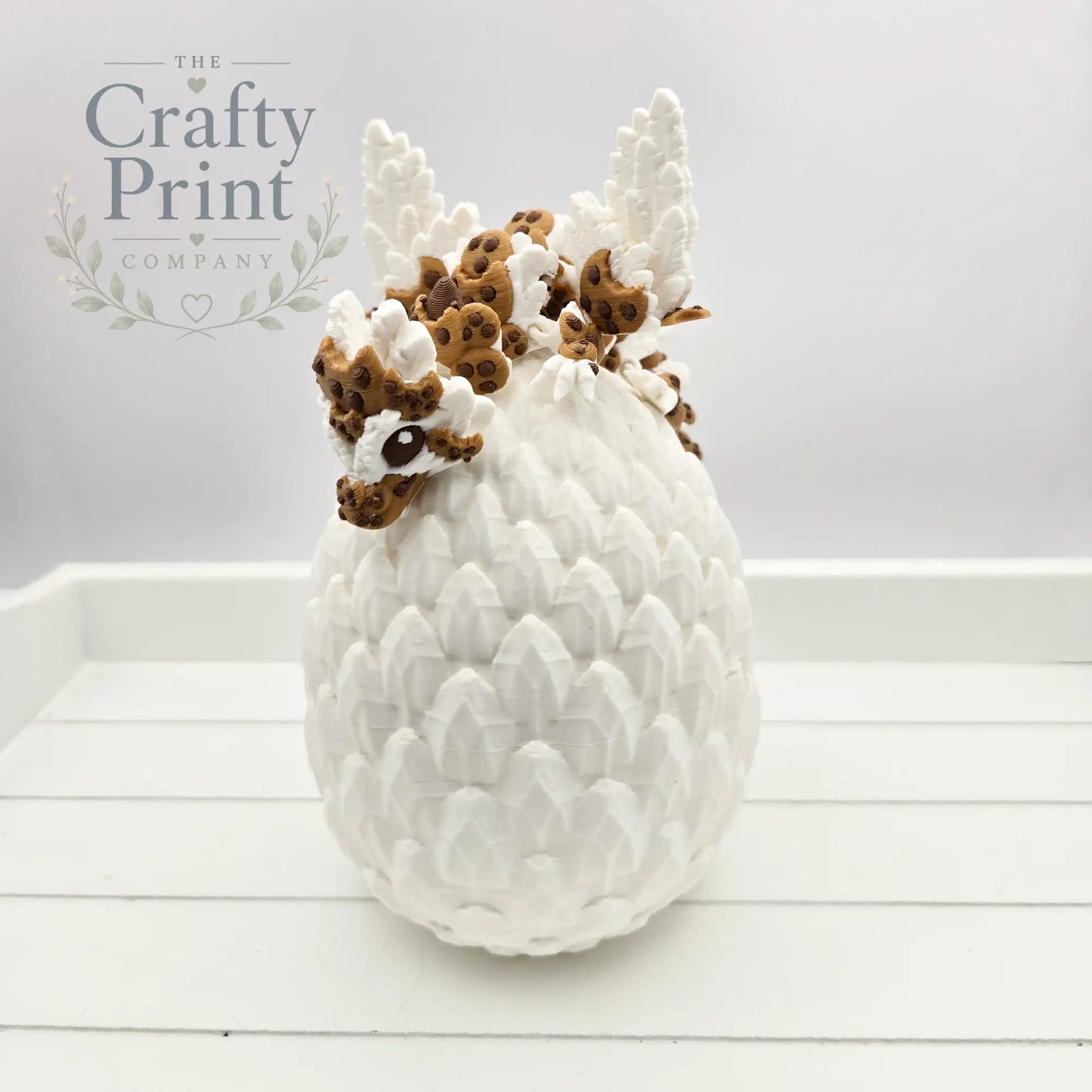 3D Printed Baby Cookie Dragon in Egg