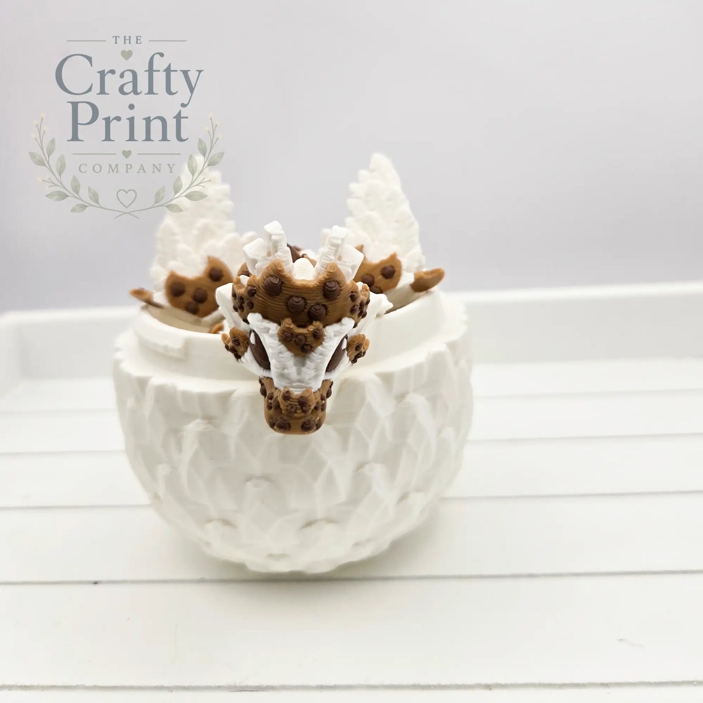 3D Printed Baby Cookie Dragon in Egg