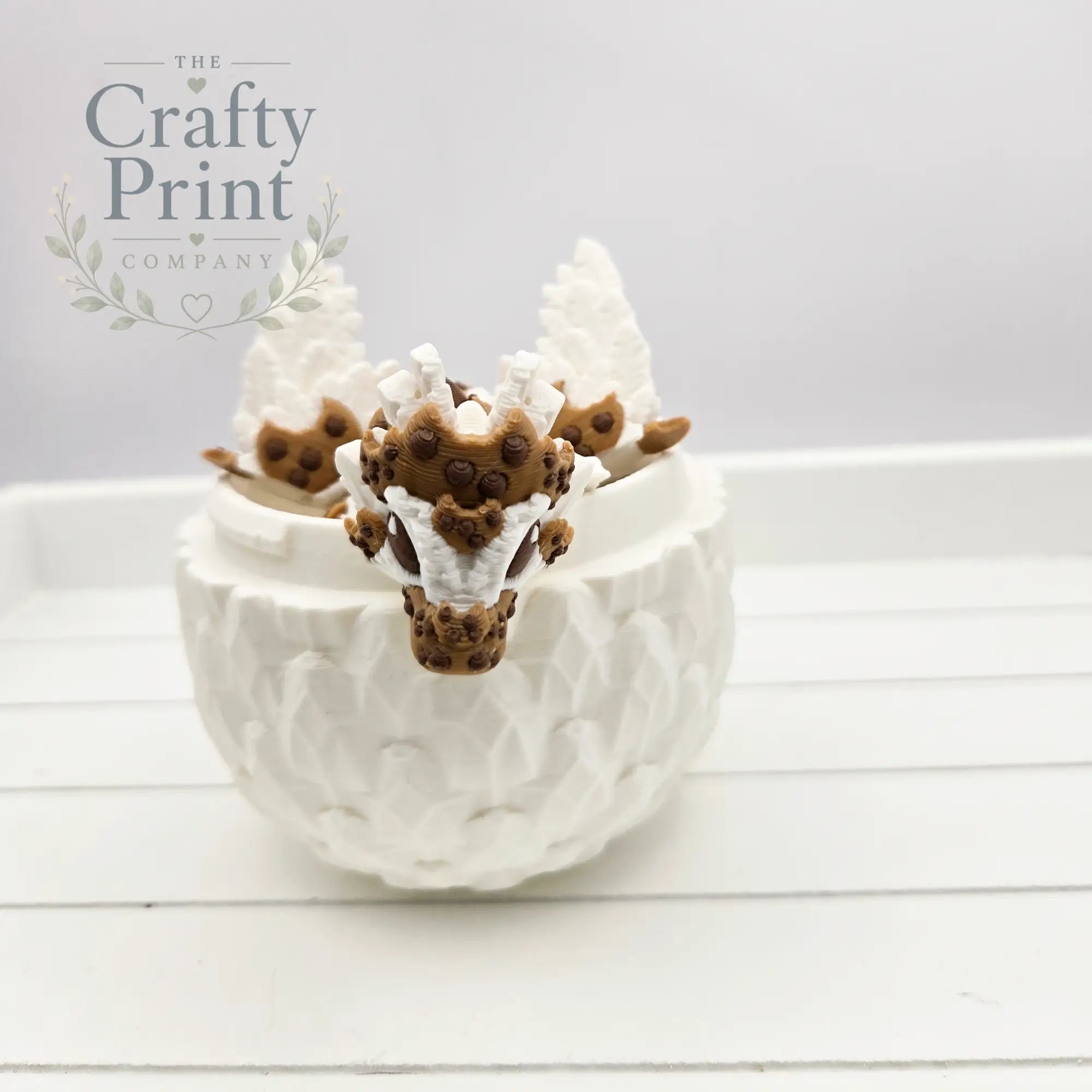 3D Printed Baby Cookie Dragon in Egg