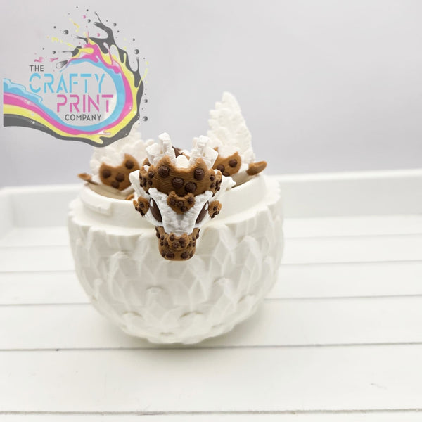 3D Printed Baby Cookie Dragon in Egg