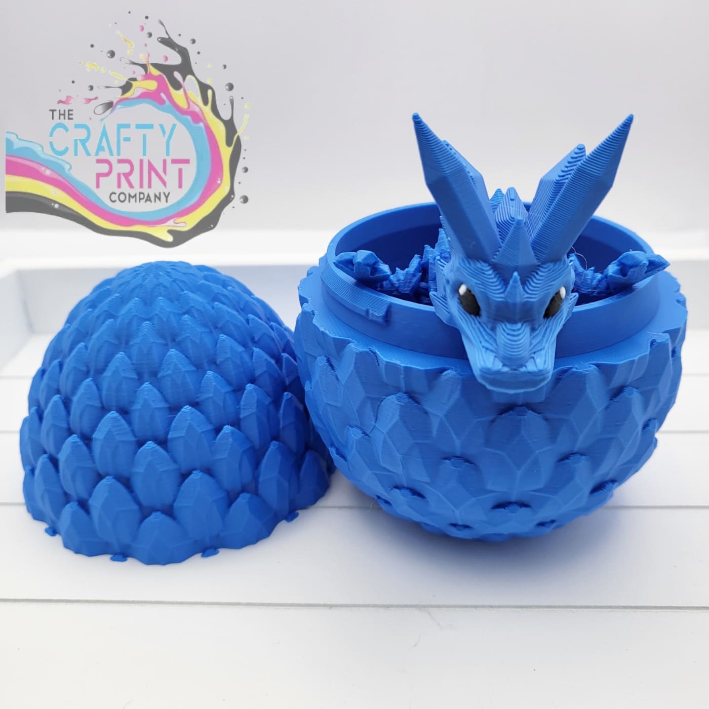3D Printed Baby Crystal Dragon and Egg