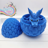 3D Printed Baby Crystal Dragon and Egg