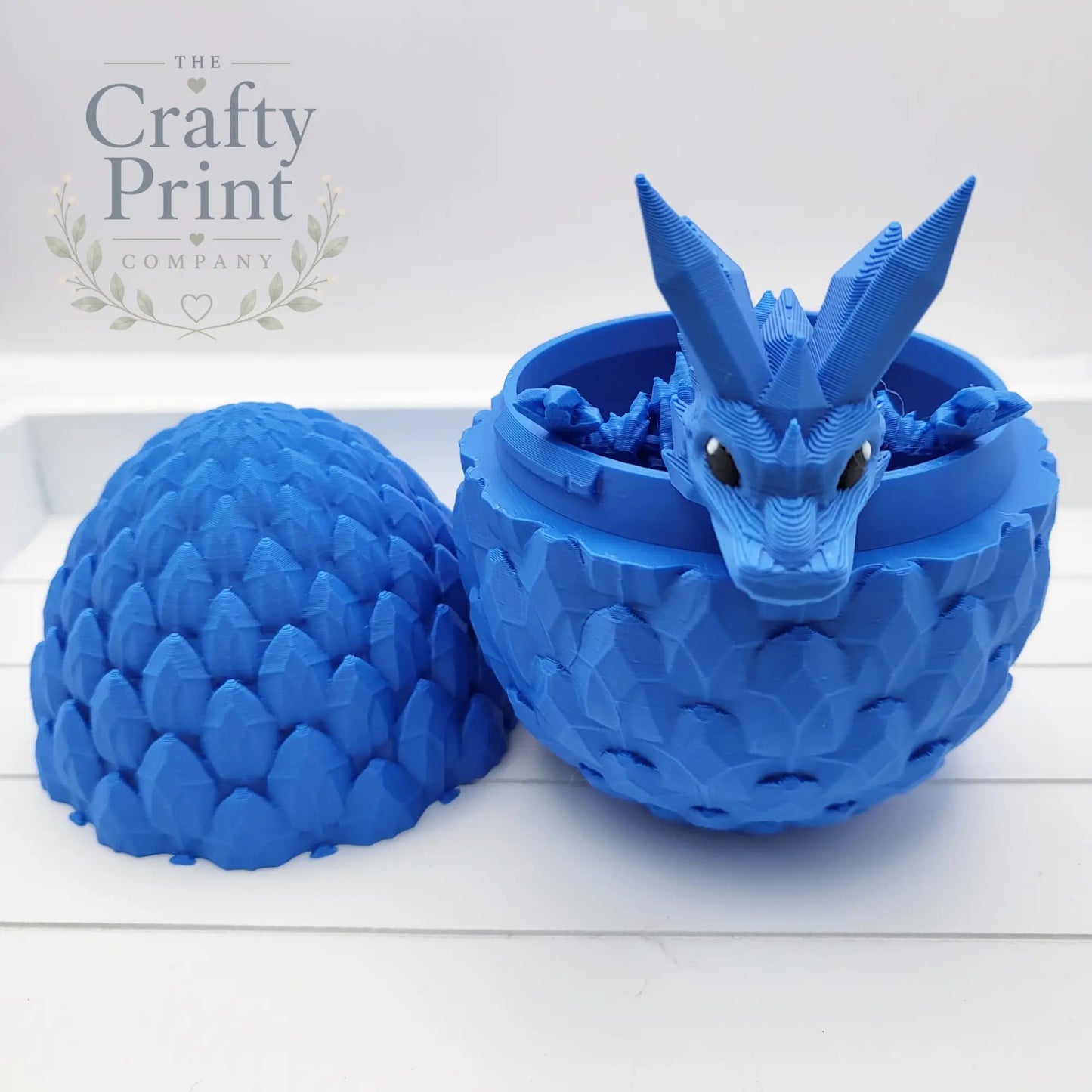 3D Printed Baby Crystal Dragon and Egg