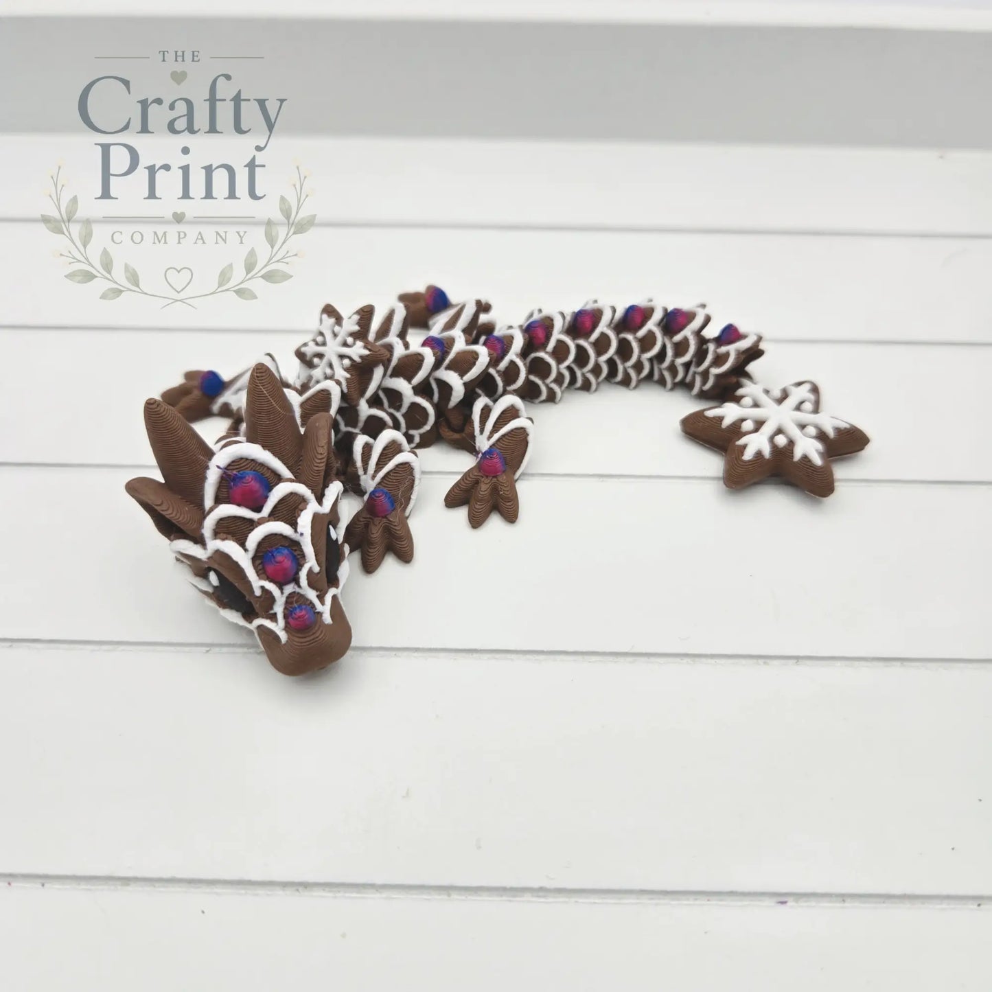 3D Printed Baby Gingerbread Dragon in Egg - Home & Garden >