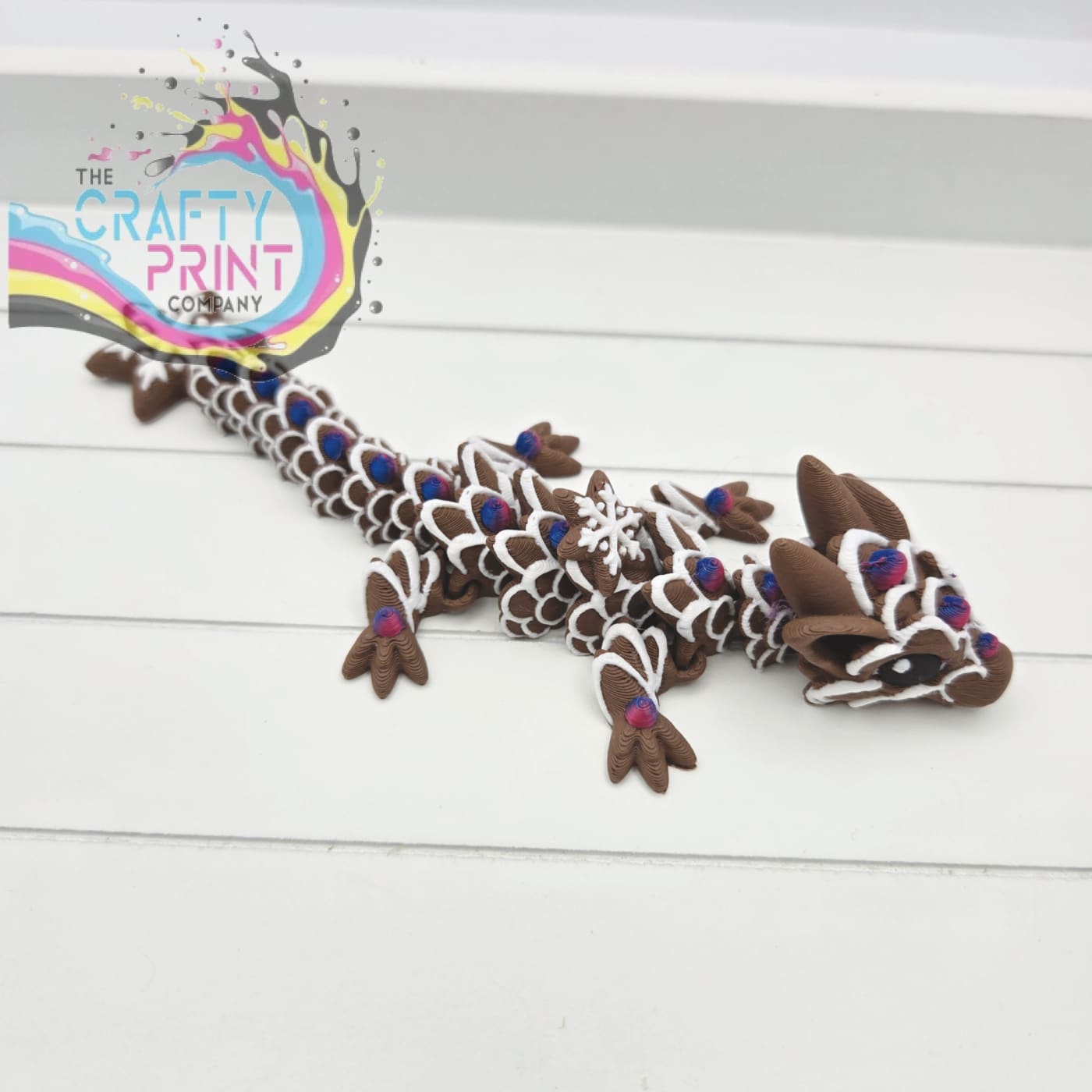 3D Printed Baby Gingerbread Dragon in Egg - Home & Garden >
