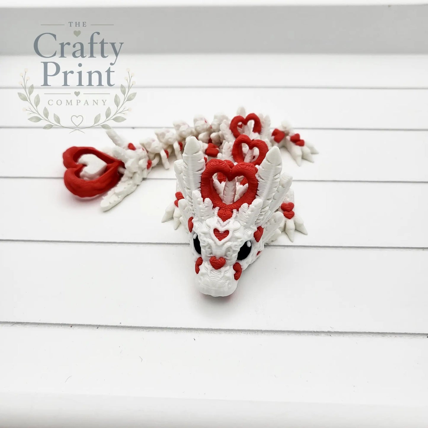 3D Printed Baby Heart Dragon in Egg