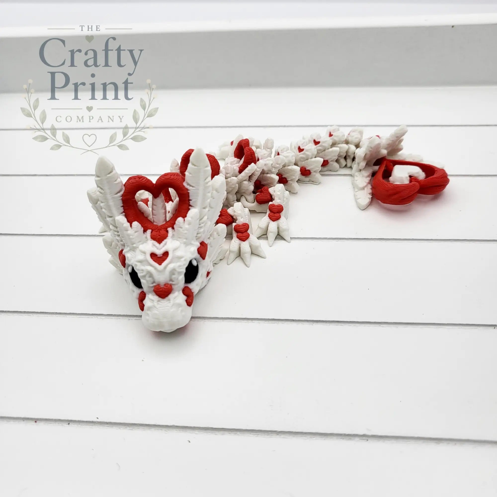 3D Printed Baby Heart Dragon in Egg