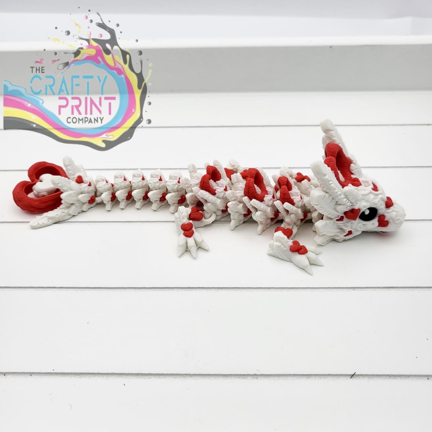 3D Printed Baby Heart Dragon in Egg